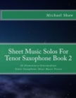 Image for Sheet Music Solos For Tenor Saxophone Book 2