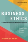 Image for Business ethics  : a stakeholder and issues management approach
