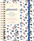 Image for Posh: Perpetual Planner Undated Monthly/Weekly Calendar : White Tossed Floral