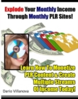 Image for Explode Your Monthly Income Through Monthly PLR Sites!