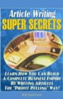 Image for Article writing super secrets