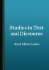 Image for Studies in text and discourse