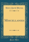 Image for Miscellanies (Classic Reprint)