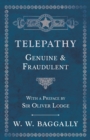 Image for Telepathy - Genuine and Fraudulent - With a Preface by Sir Oliver Lodge
