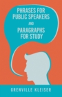 Image for Phrases for Public Speakers and Paragraphs for Study