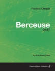 Image for Berceuse Op.57 - For Solo Piano (1844)