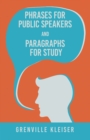 Image for Phrases for Public Speakers and Paragraphs for Study