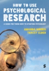 Image for How to Use Psychological Research