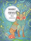Image for Doodle Animals Coloring Book for Grown-Ups 1 &amp; 2