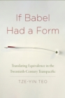 Image for If Babel Had a Form