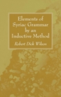 Image for Elements of Syriac Grammar by an Inductive Method