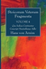 Image for Stoicorum Veterum Fragmenta Volume 4 : Quo Indices Continentur Conscript Maximilianus Adler