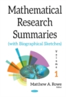 Image for Mathematical Research Summaries (with Biographical Sketches)