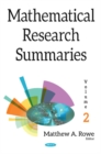 Image for Mathematical Research Summaries (with Biographical Sketches) : Volume 2