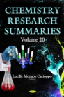 Image for Chemistry Research Summaries Volume 20 (With Biographical Sketches)