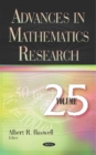 Image for Advances in Mathematics Research : Volume 25