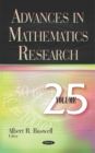 Image for Advances in Mathematics Research. Volume 25