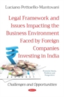 Image for Legal Framework and Issues Impacting the Business Environment Faced by Foreign Companies Investing in India