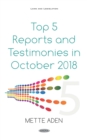 Image for Top 5 Reports and Testimonies in October 2018