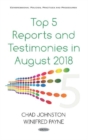 Image for Top 5 Reports and Testimonies in August 2018