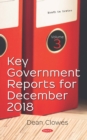 Image for Key Government Reports for December 2018. Volume 3