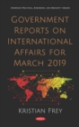 Image for Government Reports on International Affairs for March 2019