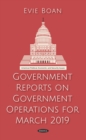 Image for Government Reports on Government Operations for March 2019