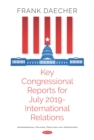 Image for Key Congressional Reports for July 2019 -- International Relations