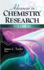 Image for Advances in Chemistry Research. Volume 63