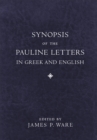 Image for Synopsis of the Pauline Letters in Greek and English