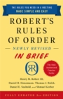 Image for Robert&#39;s Rules of Order Newly Revised In Brief, 3rd edition