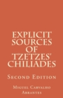 Image for Explicit Sources of Tzetzes Chiliades : Second Edition