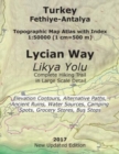 Image for Turkey Fethiye-Antalya Topographic Map Atlas with Index 1