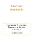 Image for College Algebra Formula Sheet : Edition 1