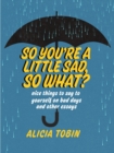 Image for So You&#39;re a Little Sad, So What?: Nice Things to Say to Yourself on Bad Days and Other Essays