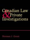 Image for Canadian Law and Private Investigations