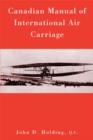 Image for Canadian Manual of International Air Carriage