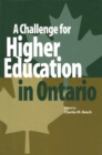 Image for A Challenge for Higher Education in Ontario