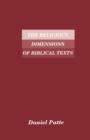 Image for The Religious Dimensions of Biblical Texts