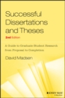 Image for Successful Dissertations and Theses : A Guide to Graduate Student Research from Proposal to Completion