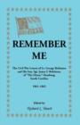 Image for Remember Me. the Civil War Letters of Lt. George Robinson and His Son, Sgt. James F. Robinson of the Glenn, Hamburg, South Carolina 1861-1862
