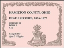 Image for Hamilton County, Ohio Death Records 1874-1877, Volume III