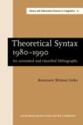 Image for Theoretical Syntax 1980-1990