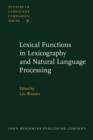 Image for Lexical Functions in Lexicography and Natural Language Processing