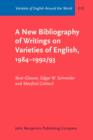 Image for A New Bibliography of Writings on Varieties of English, 1984-1992/93