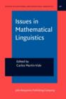 Image for Issues in Mathematical Linguistics