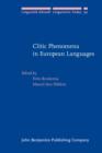 Image for Clitic Phenomena in European Languages