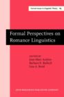 Image for Formal Perspectives on Romance Linguistics