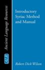 Image for Introductory Syriac Method and Manual
