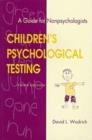 Image for Children&#39;s Psychological Testing